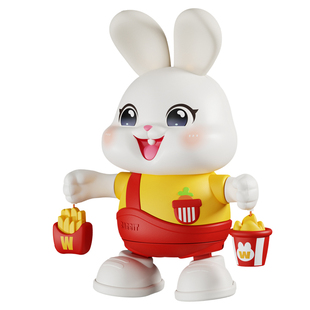 婴儿玩具0到6个月龄三宝宝哄娃神器训练趴抬头练习追视跳舞小兔子