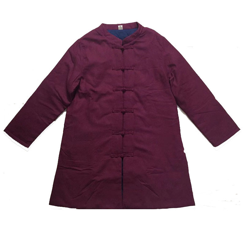 中式盘扣棉麻文艺茶服薄棉衣开衫
