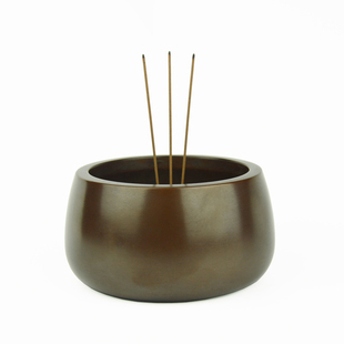 烧香炉家用供奉手工紫铜香炉线香炉宣德檀香炉仿古钵红铜香炉纯铜