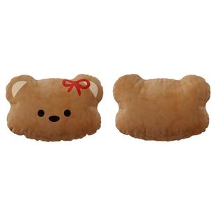 可爱韩式小熊玩偶抱枕客厅沙发异形靠枕床头车用靠垫腰枕靠背含芯