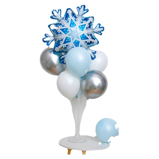 冰雪奇缘圆环立柱桌飘气球儿童女孩爱莎生日快乐派对装饰场景布置