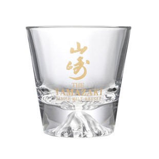 山崎富士山杯中古日式威士忌酒杯雪山水晶玻璃杯洋酒杯啤酒杯杯子