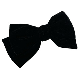 圣诞氛围~过节红色过年发饰亮闪闪蝴蝶结低马尾发夹高级感洋气