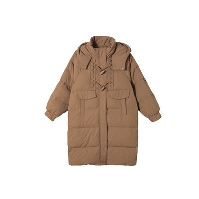 宛宛家连帽羽绒服百搭时尚