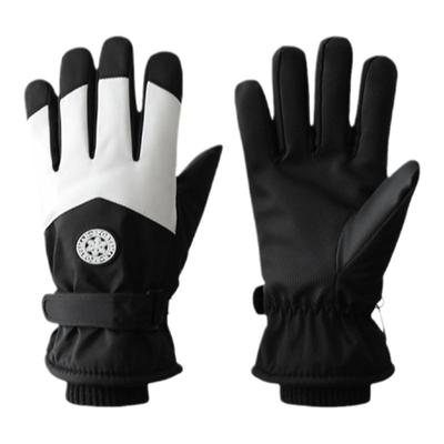 胡茬叔叔男女手套加绒防水防风