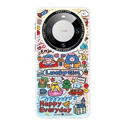 MASFEIL × 涂鸦碎片联名适用华为Mate80Promax手机壳磁吸支架mate60/70套Pura70女P60/P40全包mt50防摔新款