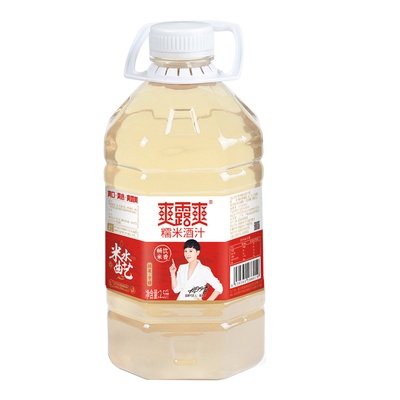爽露爽醪糟汁酒汁孝感特产2.5升