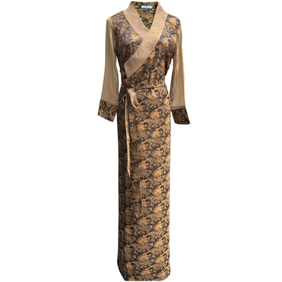 纤沫2023年冰丝锅庄队拼色藏服