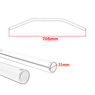 摩托车改装一字把复古小雁把哈雷883 X48 1200加厚25mm方向车把