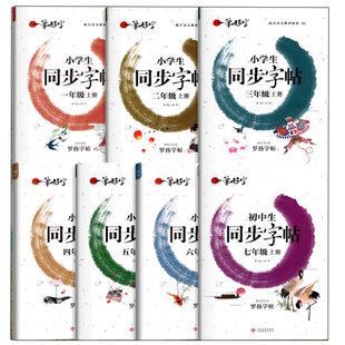 小学生练字书帖同步字帖人教版语文一二 三 四年级 五 六年级上册下册罗扬字帖练字书每日一练一笔好字生字描红练字本字贴儿童楷书