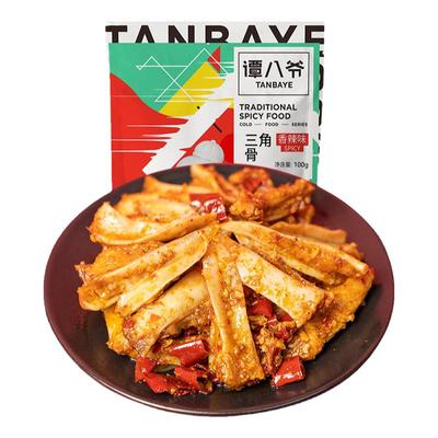 谭八爷香辣三角骨100g鸡脆骨正宗