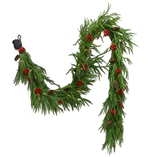 圣诞树藤条创意节日氛围花环diy场景布置橱窗门挂件装扮拍照道具