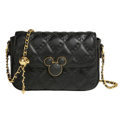 迪士尼楞格黑金单肩包