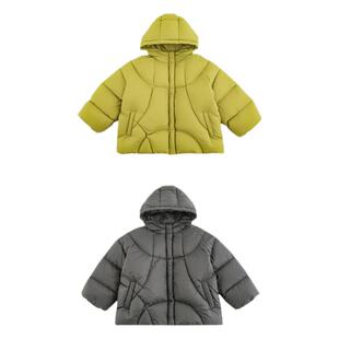 幼悠男童2025新款纯色连帽防风羽绒服冬季加厚保暖杜邦三防外套潮
