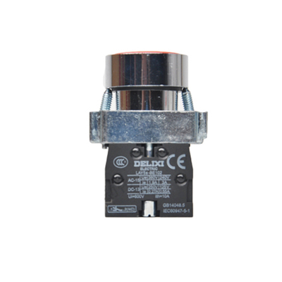 德力西平头按钮LAY5s-BA31 BA42 BA51 红绿黄 1开1闭 BE101 BE102