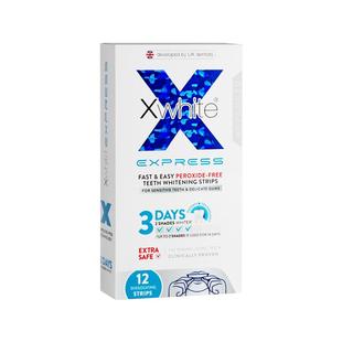 英国可适白xwhite亮白牙贴6对去黄牙洁速效闪美白牙神器全溶进口