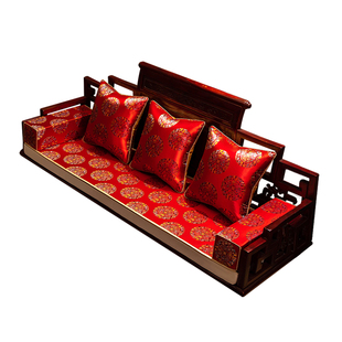 中式沙发巾盖布客厅实木沙发坐垫靠背巾高端红木家具罗汉床垫铺巾