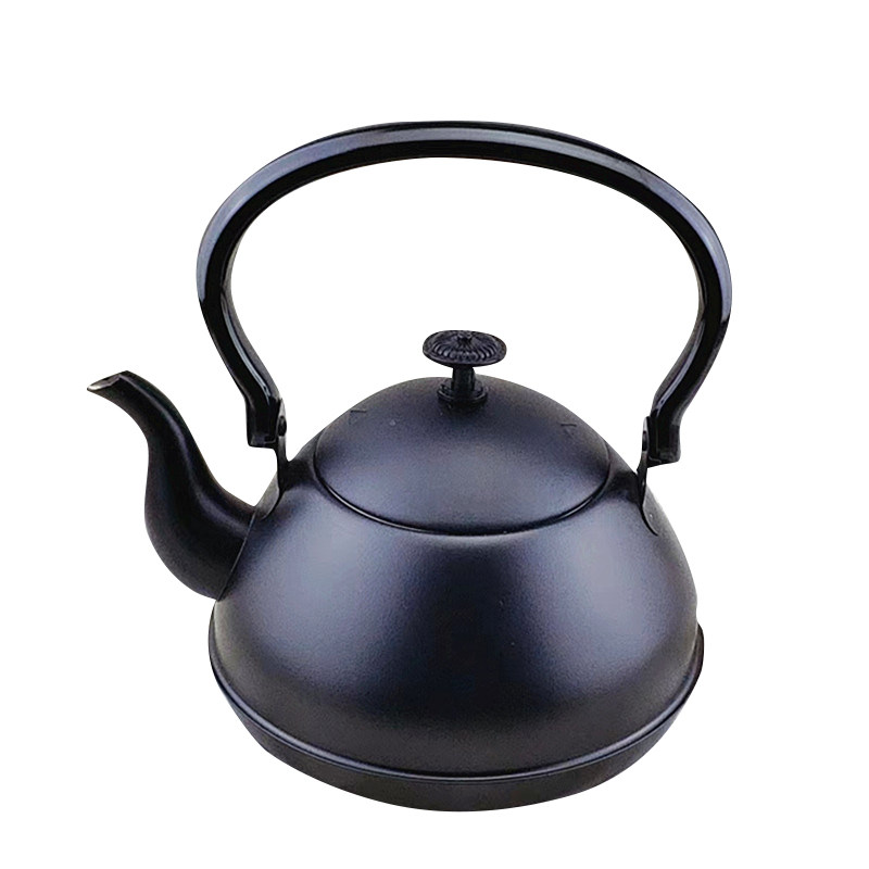 黑色古典不锈钢提柄泡茶壶实惠