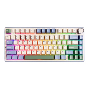 狼蛛F75三模机械键盘无线蓝牙办公游戏三角洲打瓦fps电竞办公用