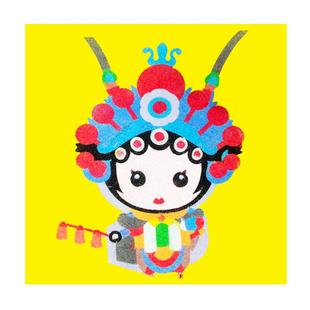 沙画儿童彩沙男女孩手工diy制作创意玩具益智涂填色刮画纸小学生6