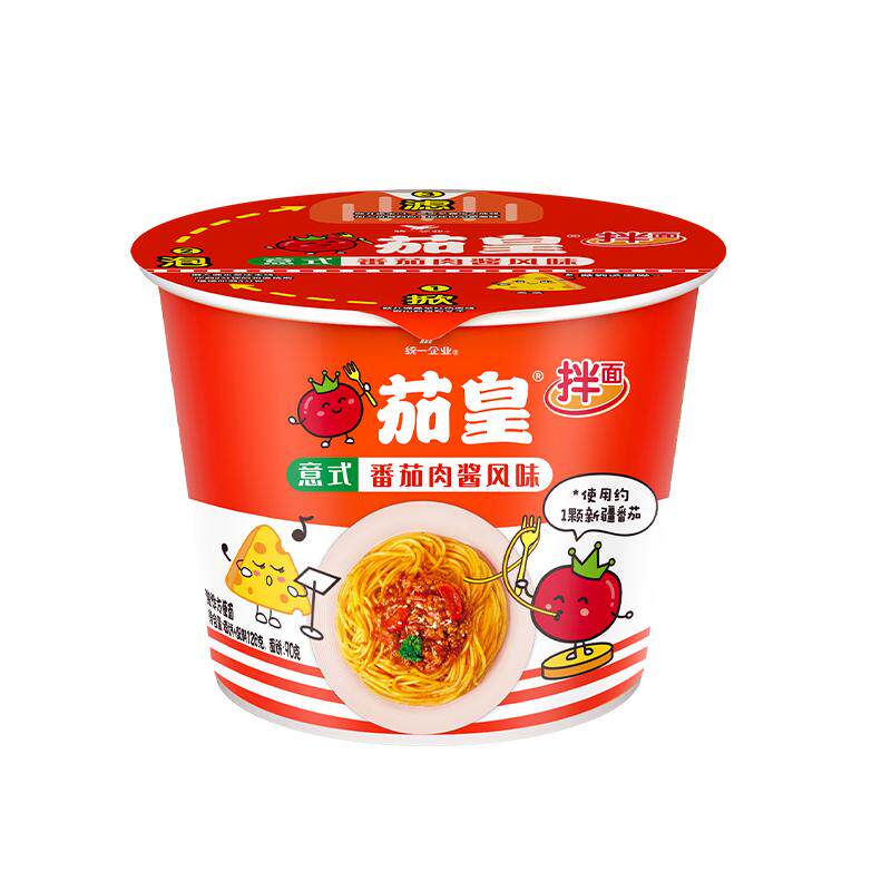 统一茄皇意式番茄肉酱风味干拌面