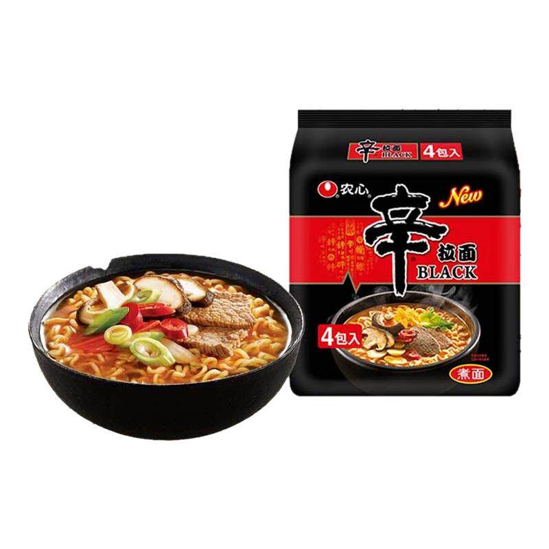 农心黑辛拉面BLACK袋面方便面袋装方便即食宵面速食冲泡方便面