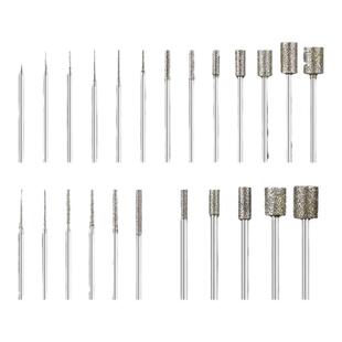 玉雕配件金刚砂磨针翡翠开窗去皮钻头打磨头玉石雕刻磨头A针圆柱