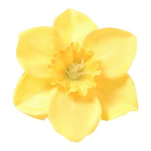 水仙花仿真花朵 绢花假花头饰发饰装饰花diy家居装饰婚庆花墙布景