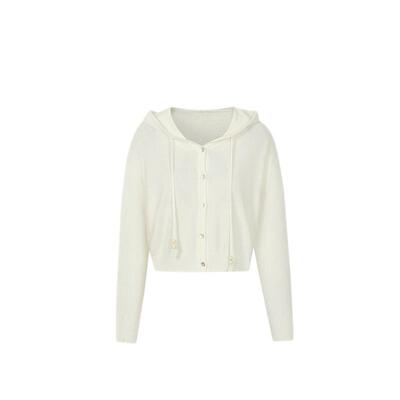 GCRUES韩系连帽开门襟毛衣