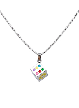 你好青年合金幸运骰子项链