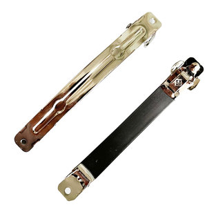 6cm两片式韩国CLIPPARIS加厚皮套弹簧发夹diy蝴蝶结弹簧底卡配饰