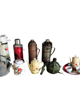 老物件茶水杯茶具热水瓶饭盒水壶