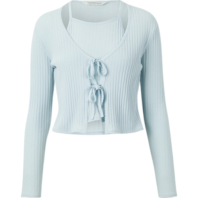 【折扣】Beautiful People 夏季女系带细节棉质打底衫针织衫