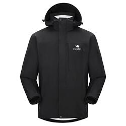 雨神冲锋衣骆驼三合一外套男女