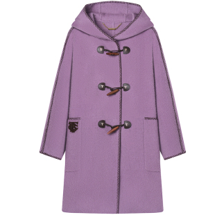 【初代千金牛角扣】TeenieWeenie小熊女绵羊毛羊驼毛双面毛呢大衣