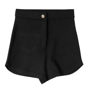 黑色高腰短裤女春夏新款紧身弹力女团跳舞裤子外穿包臀性感打底裤