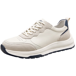 意尔康男鞋春秋低帮休闲男士皮鞋英伦单鞋户外运动软底工装鞋男式