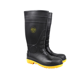 莱尔防化靴SL-2-91防砸防刺穿防静电耐酸碱防化建筑专用靴38cm