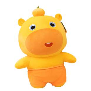 正版水豚噜噜玩偶公仔娃娃毛绒玩具送儿童男女孩睡觉抱枕生日礼物