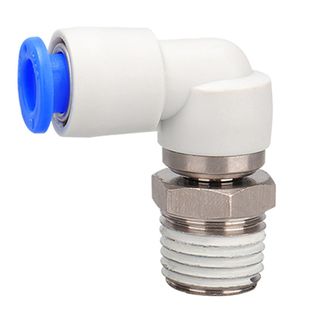 SMC型气动360度直角高速旋转气管接头NRL8-03弯头KSL4-M5//12-04S