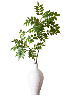掬涵茂密禅意仿真漆木树叶绿植