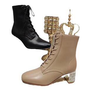 专柜正品 Roberta诺贝达女鞋RA228237冬靴女靴 系带短靴靴子