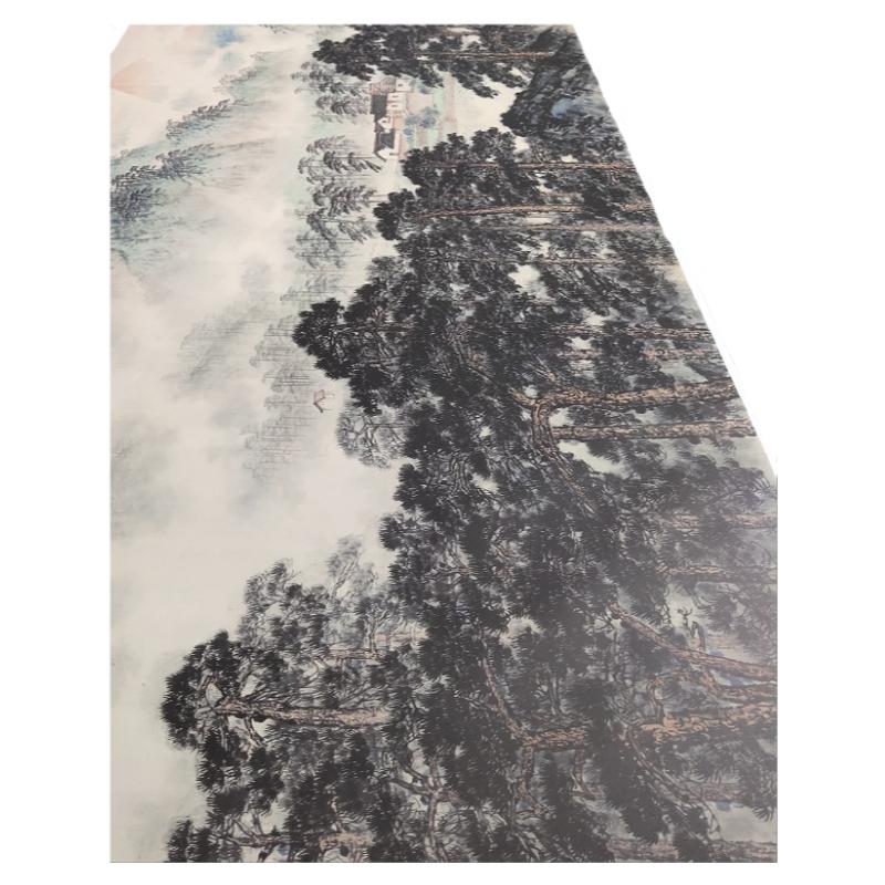 宋文治国画真迹韶山朝辉近代仿真