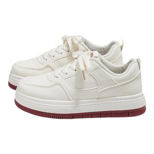 环球厚底小白鞋女款2026新款春季爆款配裙子休闲鞋子百搭学生板鞋