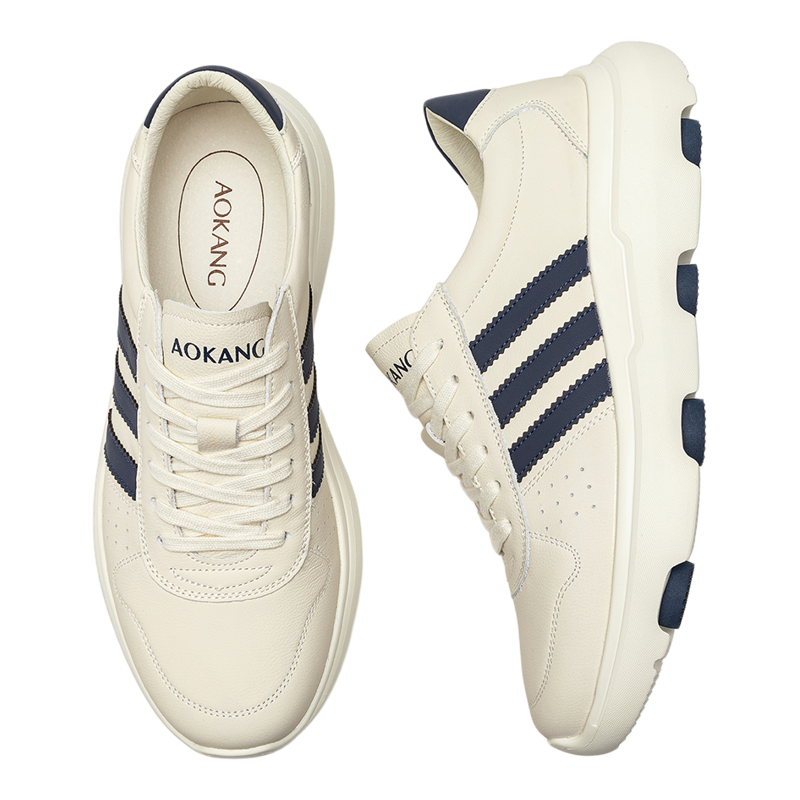 奥康 男鞋2025秋季新品男士休闲鞋轻便运动德训小白鞋门店发货
