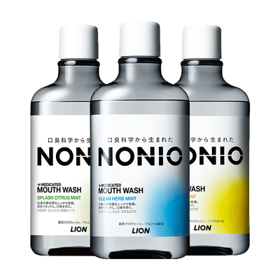 自营漱口水LION狮王清新口气便携