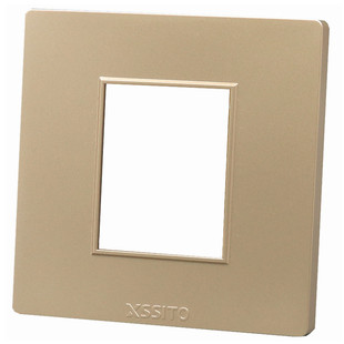 86型面板组装 一位二位三位空面板 多媒体组合面板中性白色金色86