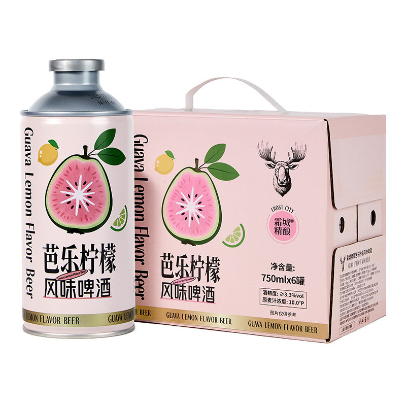 星谷旗下&霜城精酿 芭乐柠檬风味精酿啤酒 果味啤酒 整箱礼盒装