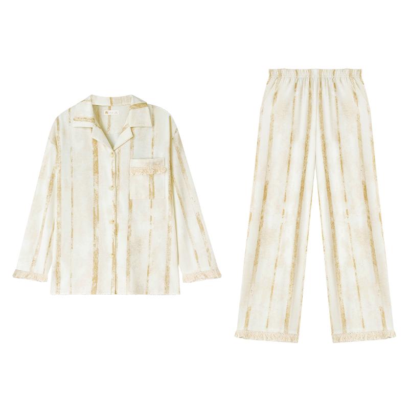 妮狄娅女柔软棉春秋季家居服套装
