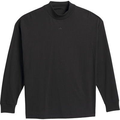 阿迪达斯男女立领宽松休闲T恤